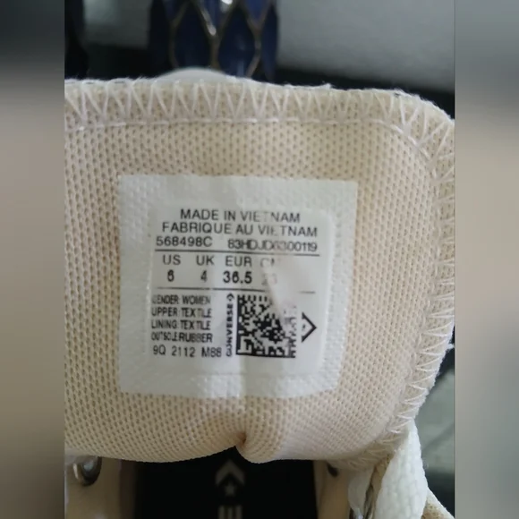 Converse White High-Top Sneakers - Picture 9 of 10